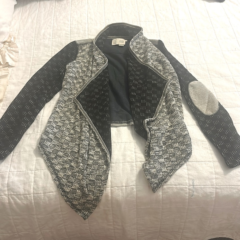 Black & white Anthropologie Cardigan